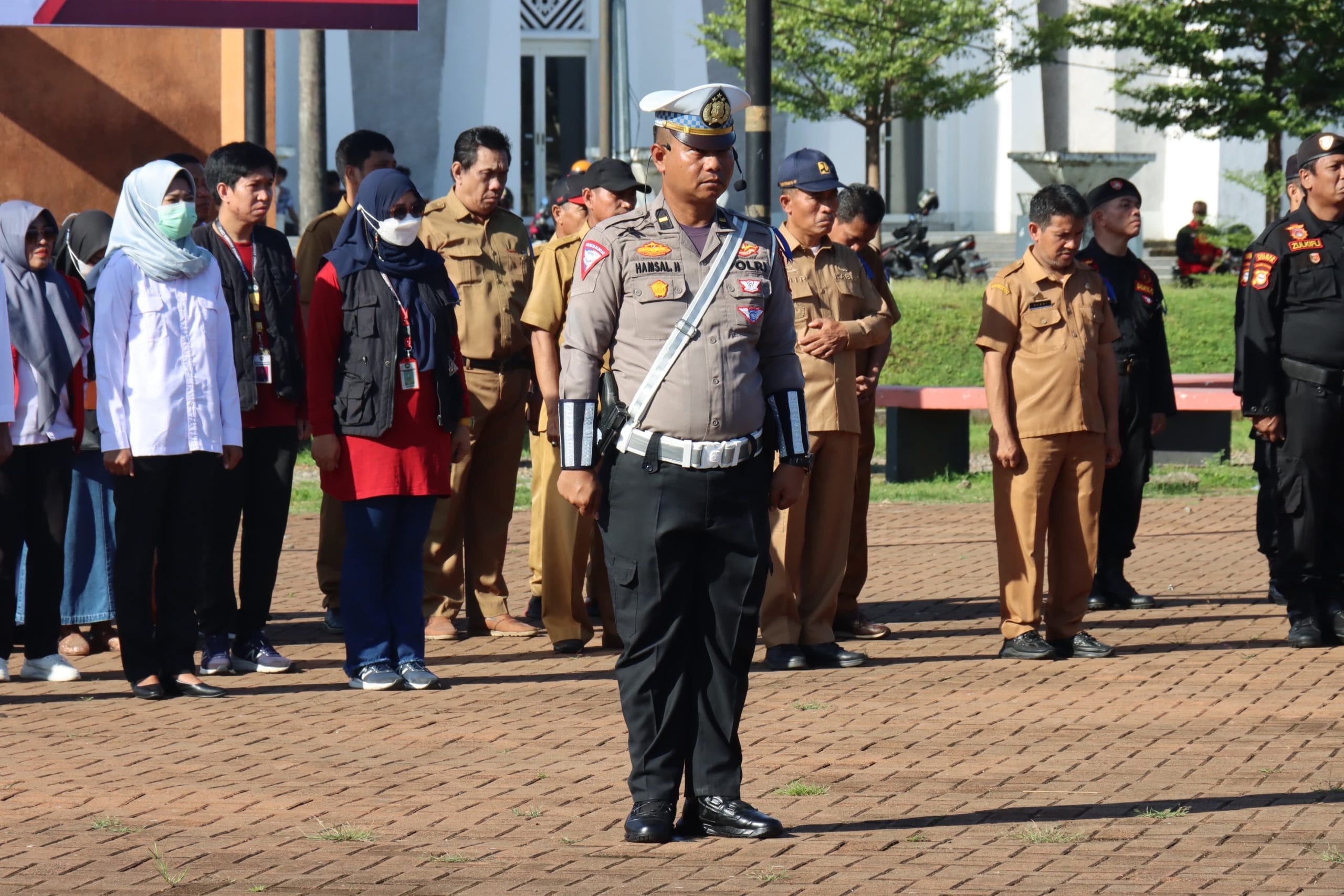 Polres Gowa Menggelar Apel Gelar Pasukan Operasi Keselamatan Pallawa Tahun 2024 dan Pencanangan Aksi Keselamatan Jalan