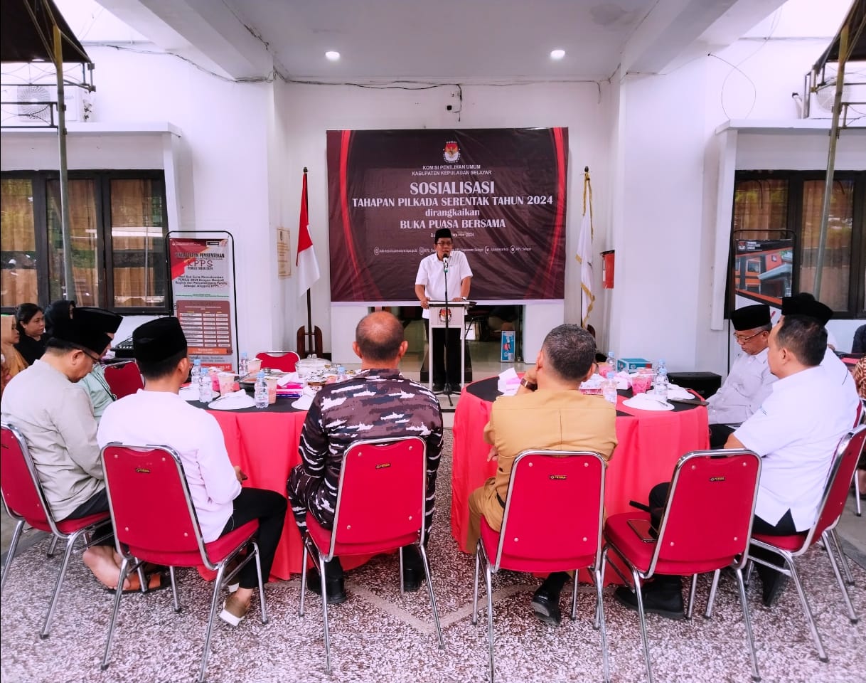 KPUD Selayar Gelar Buka Puasa Bersama Dan Sosialisasi Tahapan Pilkada 2024