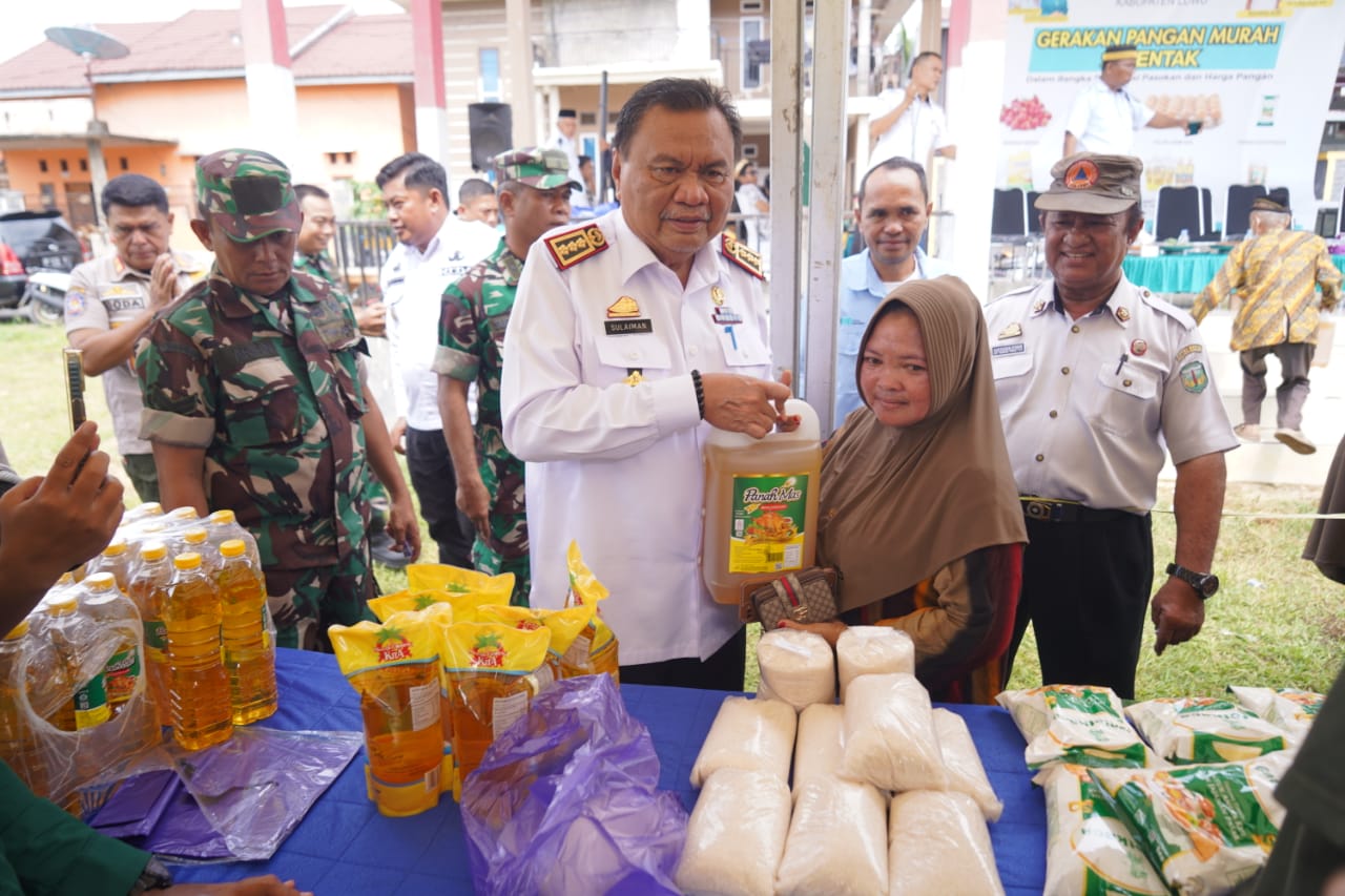 Serentak Se-Indonesia, Pemkab Luwu Gelar Gerakan Pangan Murah Di Kelurahan Lindajang