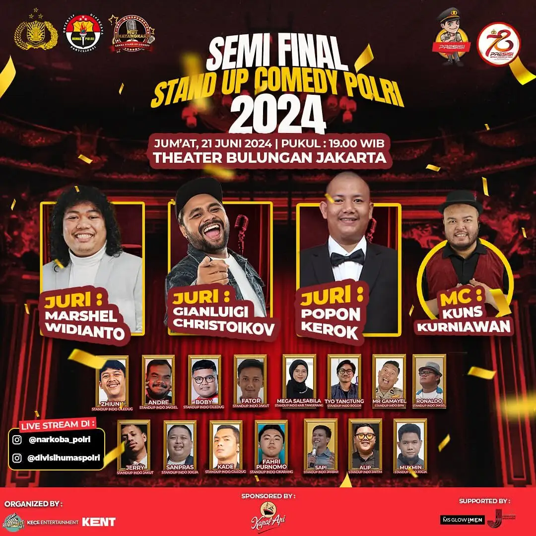 Mabes Polri Gelar Lomba Stand Up Comedy Kritik Polri untuk Peringati Hari Bhayangkara ke-78