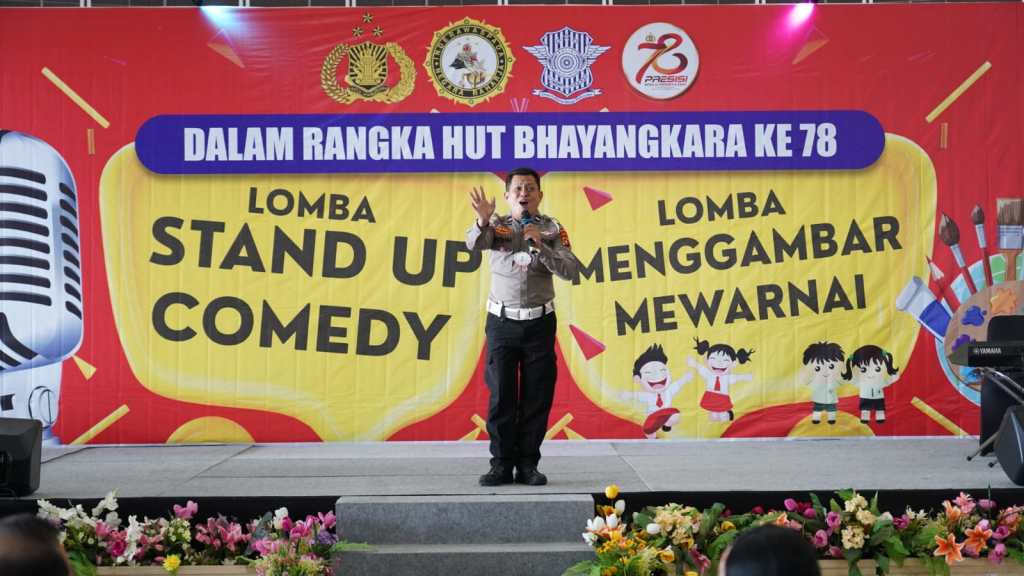 Lomba Stand Up Comedy dan Melukis/Mewarnai Juga Meriahkan Hari Bhayangkara di Sulbar