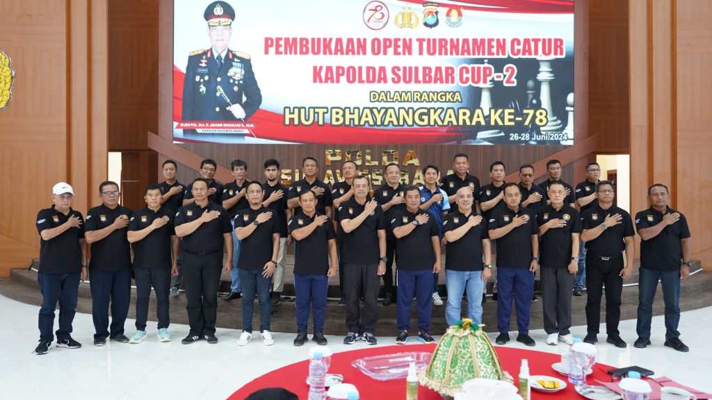 Keren, Turnamen Catur Polda Sulbar Pesertanya Hingga Jawa!