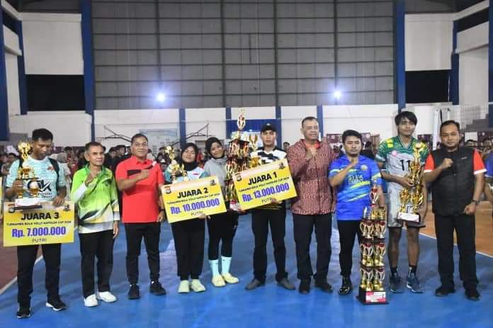Wujud Sinergitas, Kasrem 142/Tatag Hadiri Penutupan Turnamen Kapolda Cup dalam Rangka HUT Bhayangkara ke-78