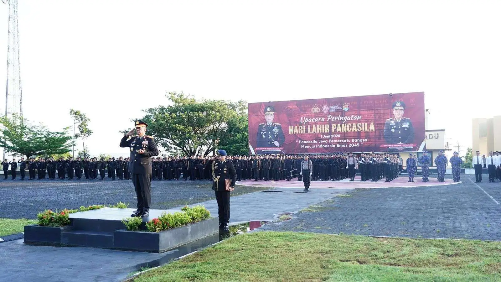 Kapolda Sulbar Pimpin Upacara Peringatan Hari Lahir Pancasila
