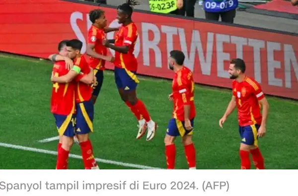 Spanyol Punya Rekor Mengerikan di Semifinal Euro