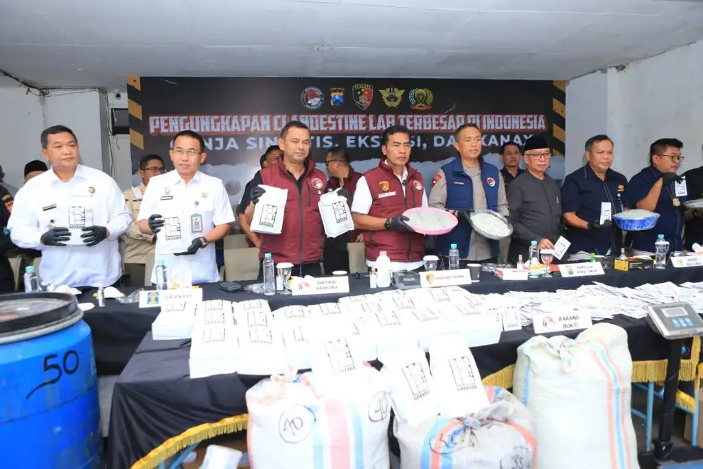 Polri Berhasil Bongkar Pabrik Narkoba di Malang Berkedok Kantor EO