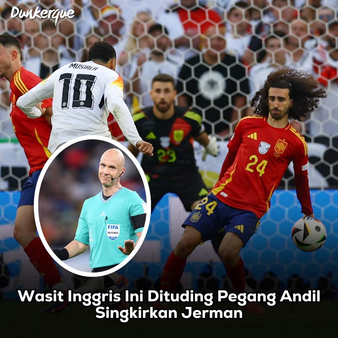 Anthony Taylor dianggap bikin kesalahan dalam kekalahan Jerman dari Spanyol