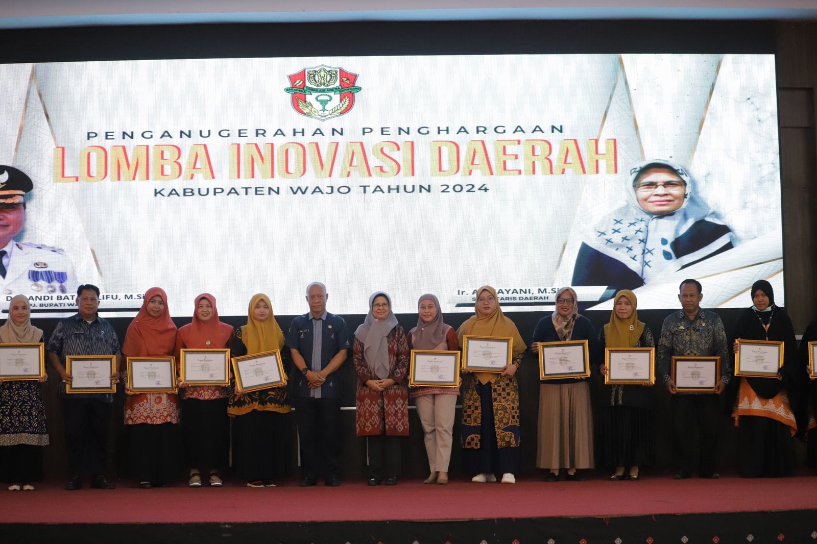 Penganugerahan Kompetisi Inovasi Daerah Kabupaten Wajo 2024 dan Launching Aksi Perubahan Peserta PKA Angkatan 1