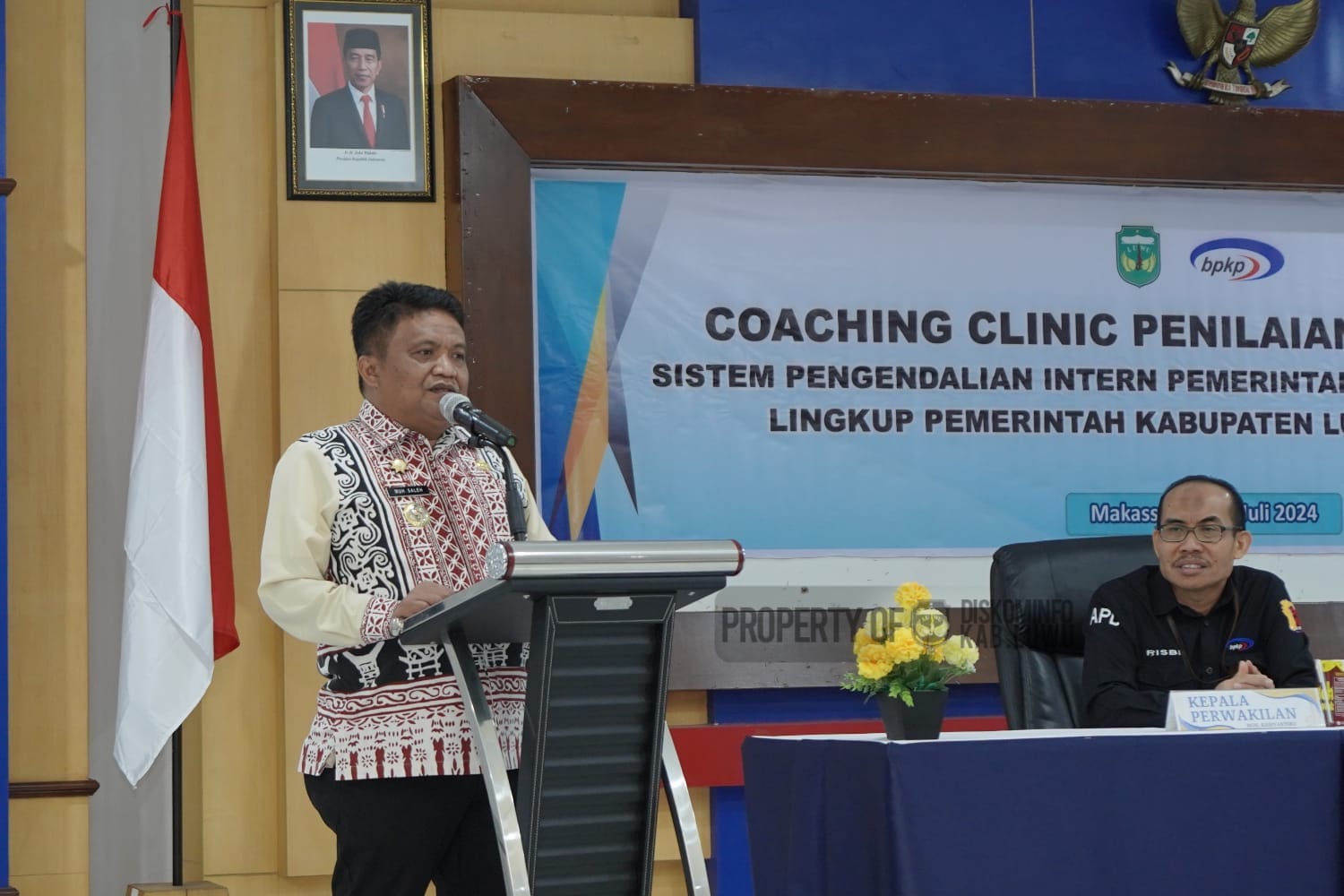 Muh Saleh Buka Coching Clinic Penilaian Mandiri SPIP Terintegrasi