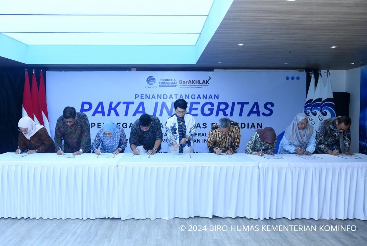 Teken Pakta Integritas, Sekjen Mira: Sivitas Kominfo Tolak Judi Online