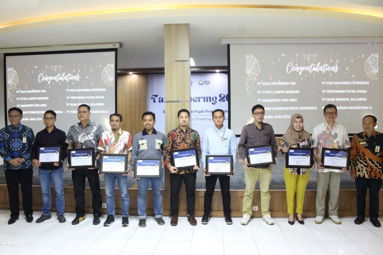 PT Masmindo Dwi Area Terima Penghargaan Wajib Pajak dengan Kontribusi Terbesar Tahun 2023