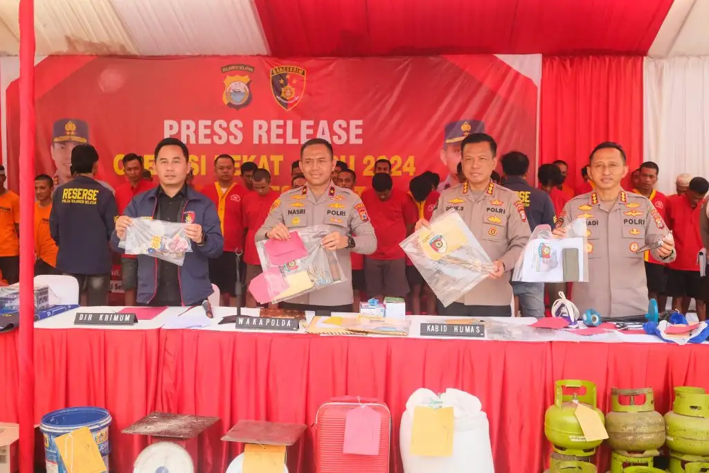 Polda Sulsel Tangkap 847 Orang selama Operasi Pekat Lipu 2024