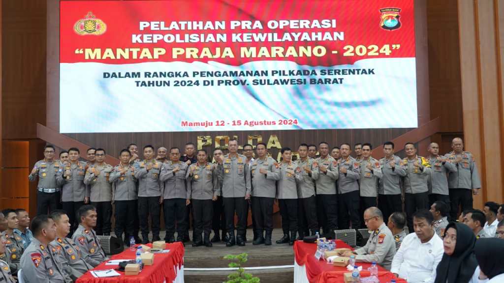 Polda Sulbar Gelar Latpraops Mantap Praja Marano 2024, Siap Wujudkan Pilkada yang Aman dan Lancar