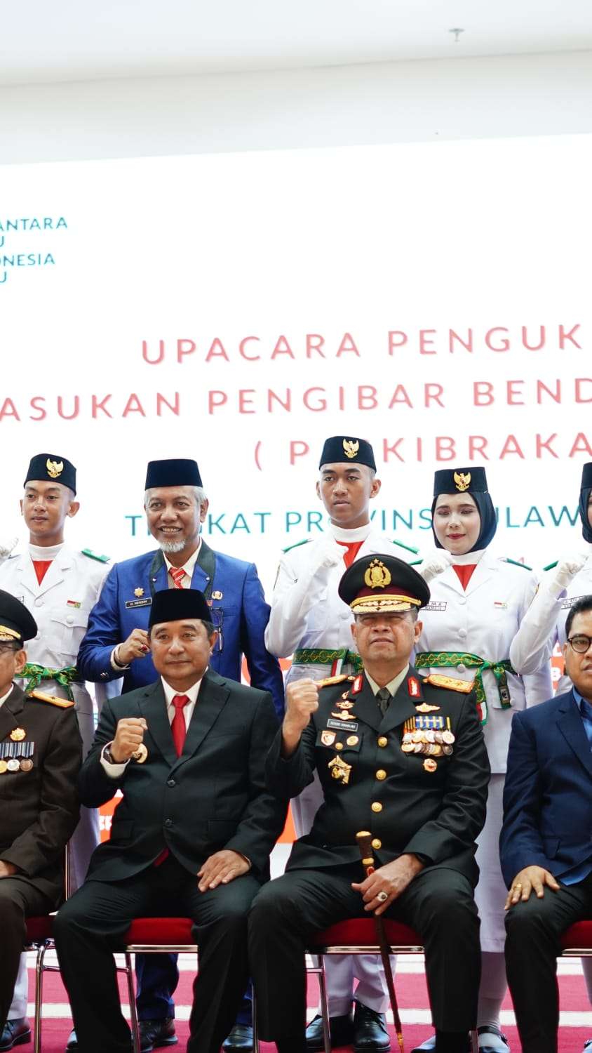 Kapolda Sulbar Hadiri Pengukuhan Paskibraka, Berpesan Jaga Kondisi dan Tunjukkan Semangat Nasionalisme