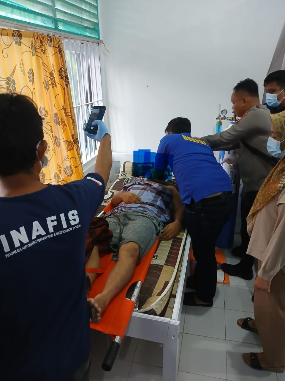 Gabungan Piket Fungsi Polresta Mamuju Lakukan Olah TKP Dirutan Kelas II B Mamuju