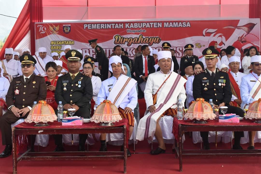 Dandim Mamasa Hadiri Upacara Pengibaran Bendera Peringatan HUT KE-79 Kemerdekaan RI Tahun 2024