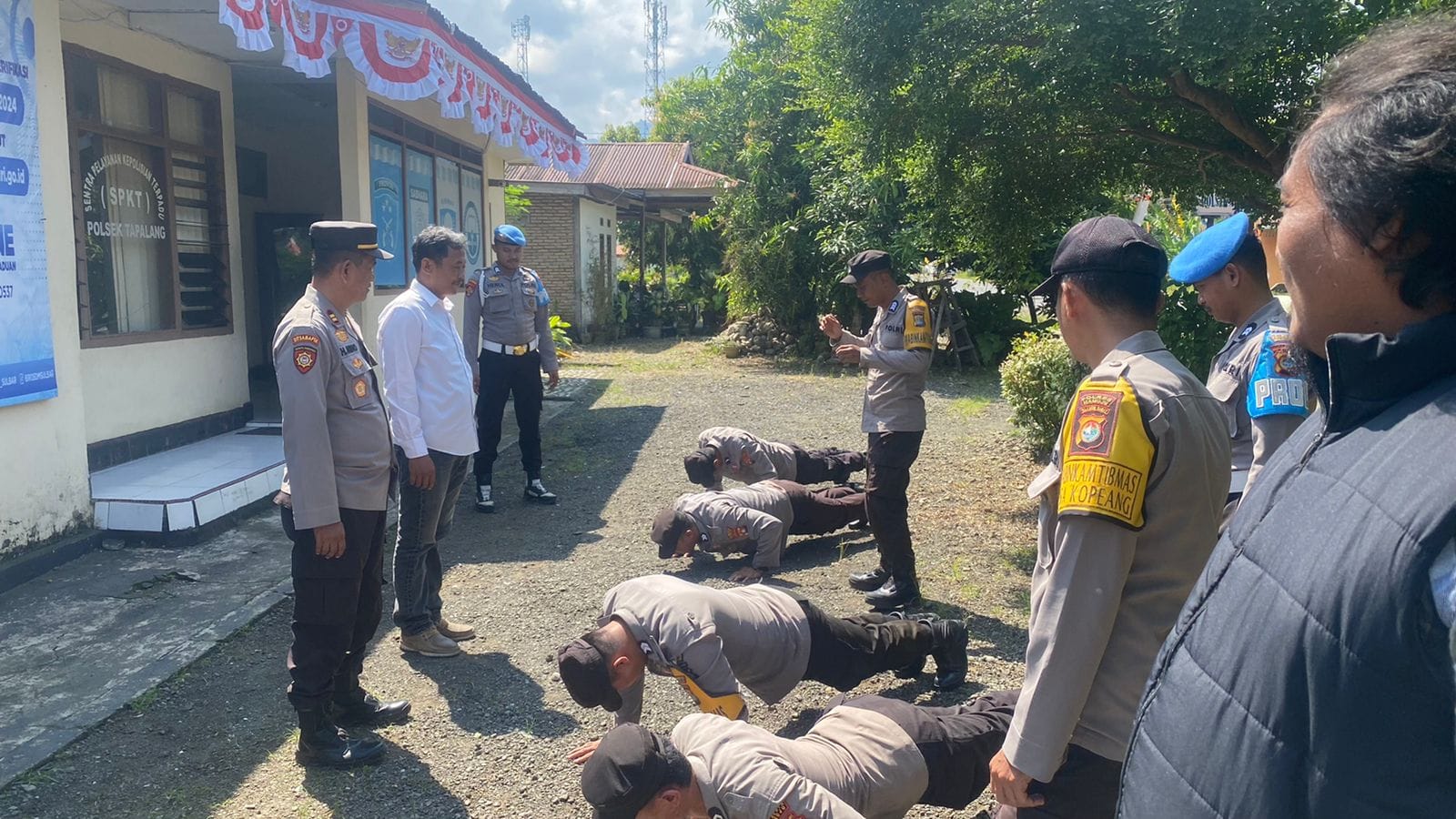 Tingkatkan Kedisiplinan, Seksi Propam Polresta Mamuju Gelar Gaktibplin Di Polsek Jajaran