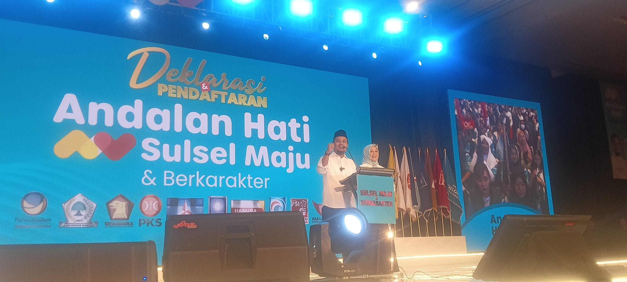 Andalan-Hati Menggelar Deklarasi Pencalonan Untuk Pemilihan Gubernur Sulawesi Selatan, dihadiri Ribuan Relawan