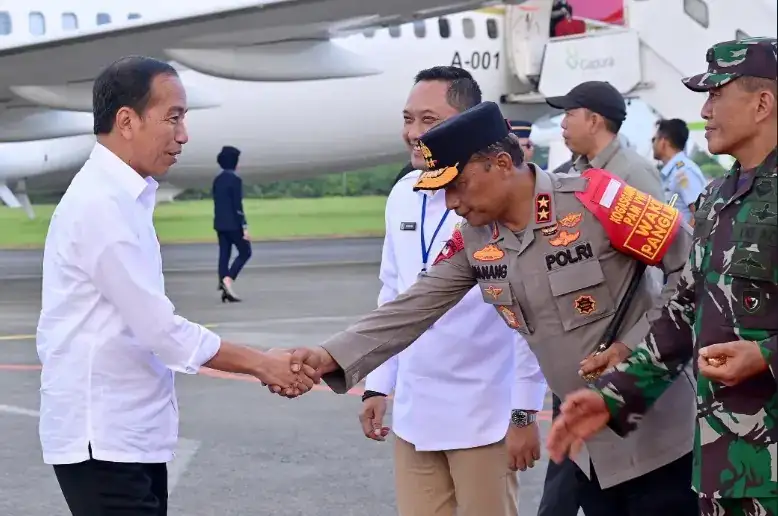 Kembali Kunjungi Kaltim, Kapolda Bersama Forkopimda Sambut Kedatangan Presiden Jokowi