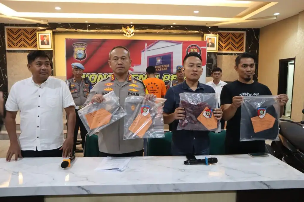 Polrestabes Makassar Tangkap 2 Pelaku Pembacokan Usai Nonton Konser Musik