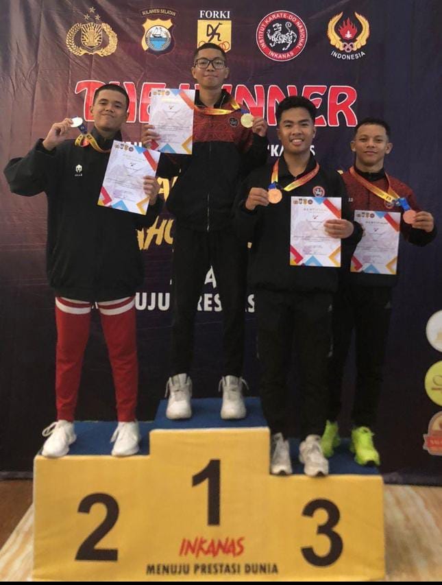 Rido Kembali Sabet Medali Emas di Kejurda Inkanas, Kepsek SMAN 2 Makassar Sangat Bangga