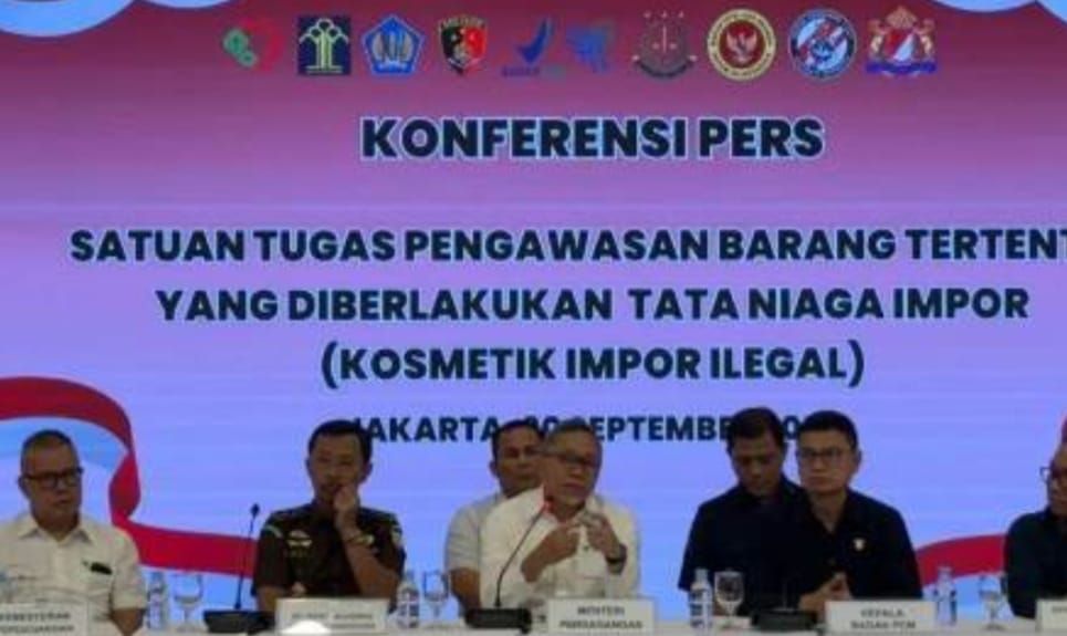 Menteri Perdagangan Ungkap Temuan Kosmetik Ilegal Senilai Rp11 Miliar