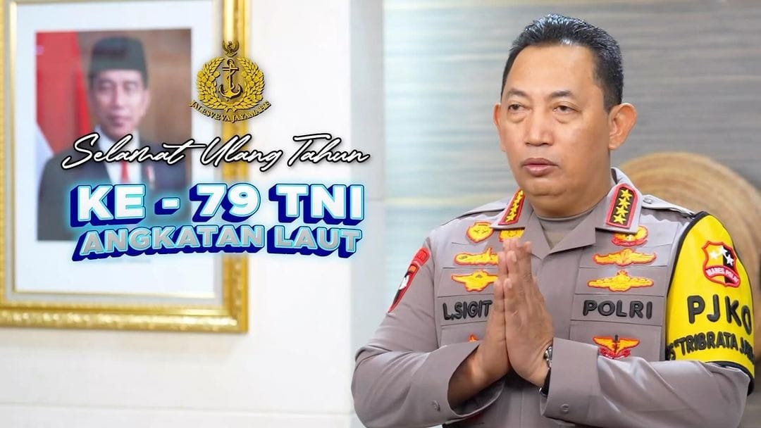 Kapolri Ucapkan Selamat HUT TNI AL ke-79, Tegaskan Pentingnya Sinergitas