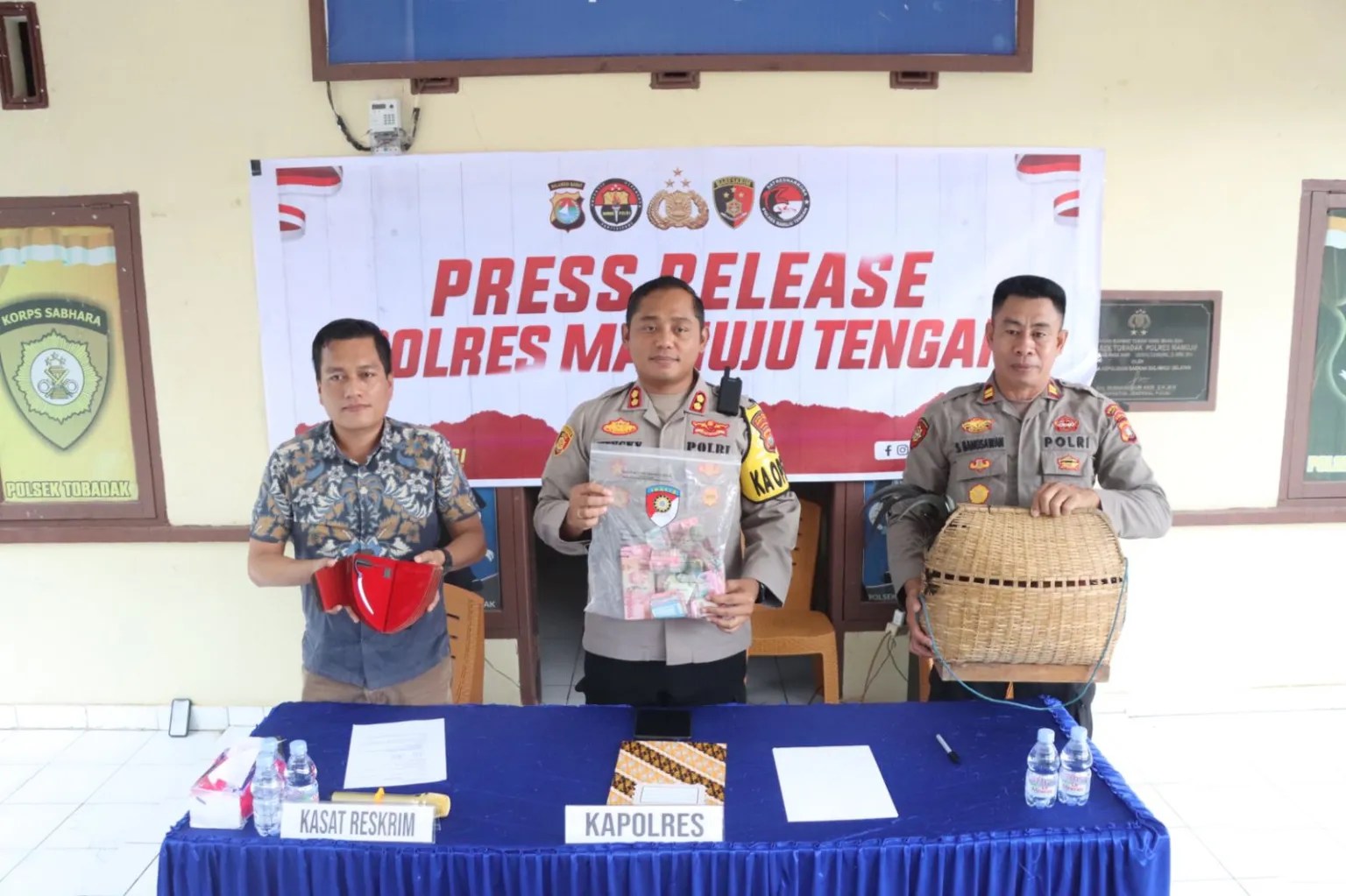 Polres Mateng Sikat Habis Praktik Sabung Ayam, 9 Pelaku Diamankan Bersama Puluhan Barang Bukti
