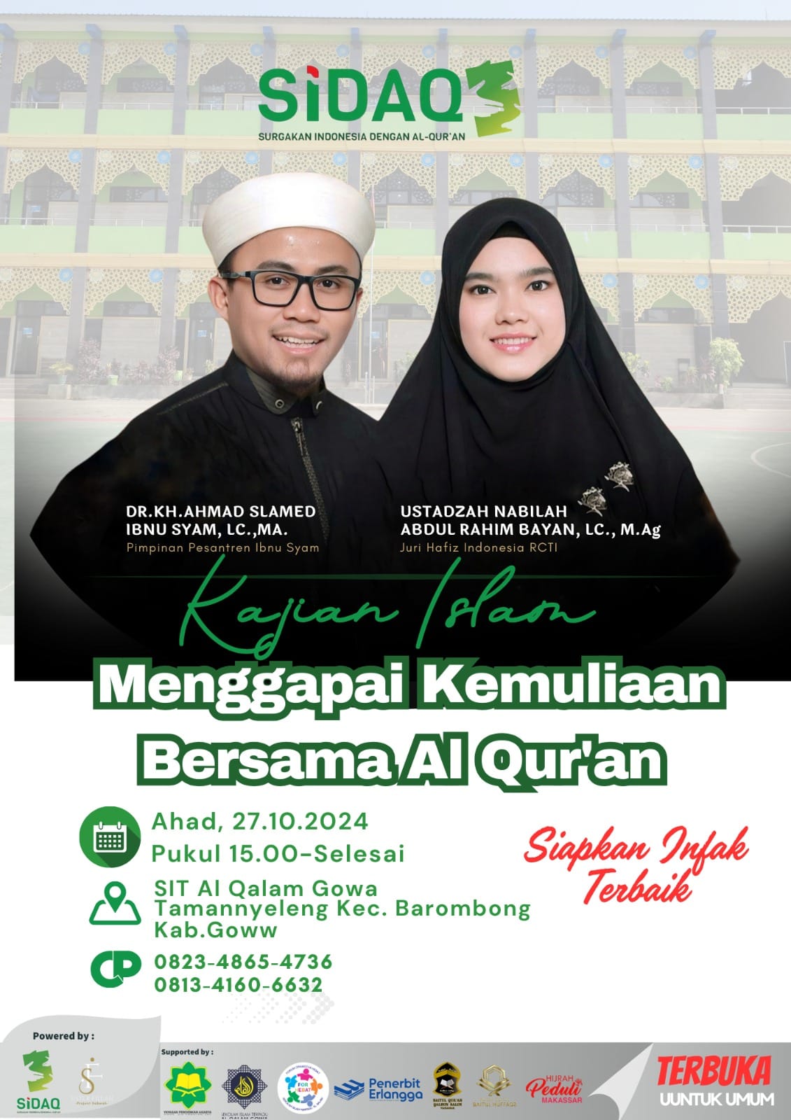 Pengajian Akbar Sekolah Al-Qalam Kobarkan Semangat Cinta Alquran Bersama Juri Hafiz RCTI