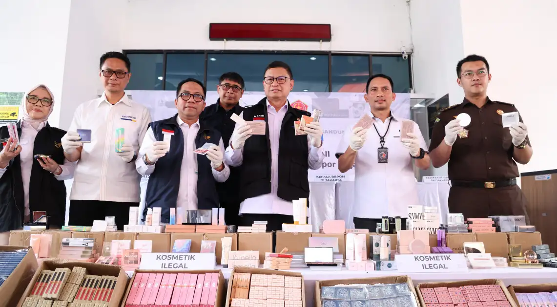 BBPOM Jakarta Gerebek Toko Online Penjual Kosmetik Ilegal Beromzet Miliaran Rupiah