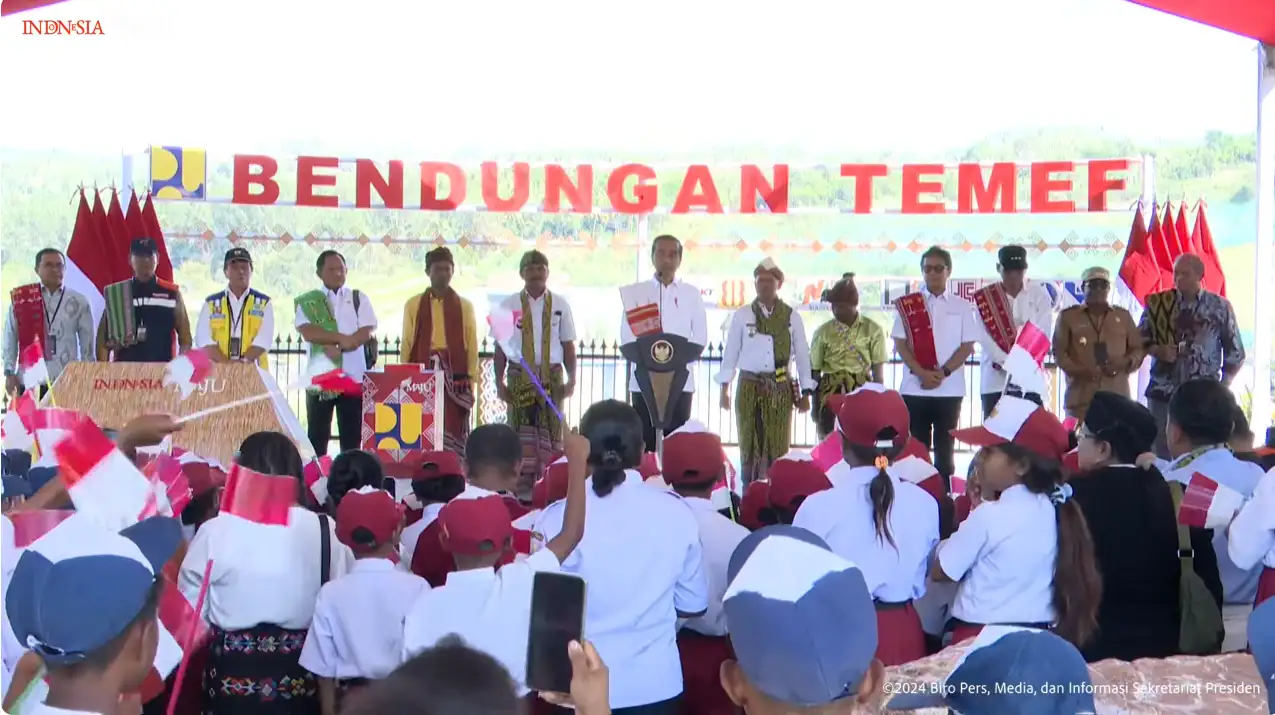 Resmikan Bendungan Temef, Presiden: Kunci Kemakmuran di NTT Adalah Air