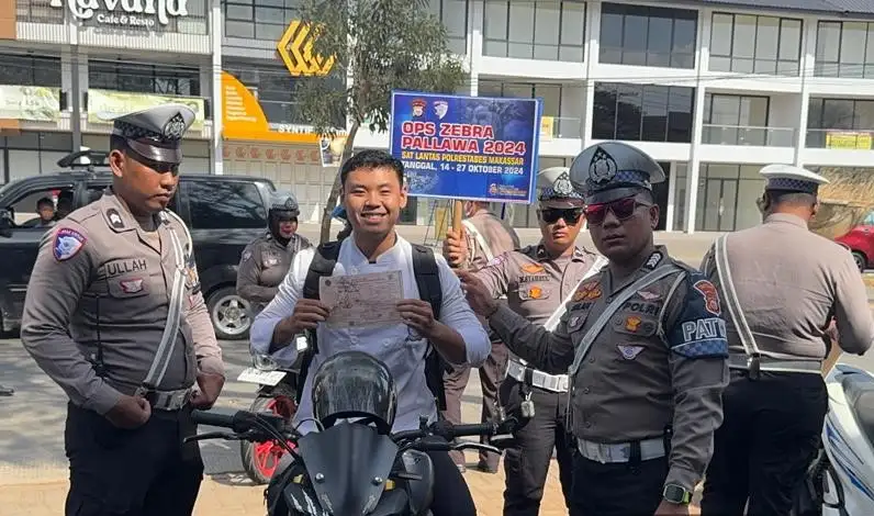 Operasi Zebra Pallawa 2024, Satuan Lalu Lintas Polrestabes Makassar Tindak 2.466 Pelanggaran dalam Sepekan