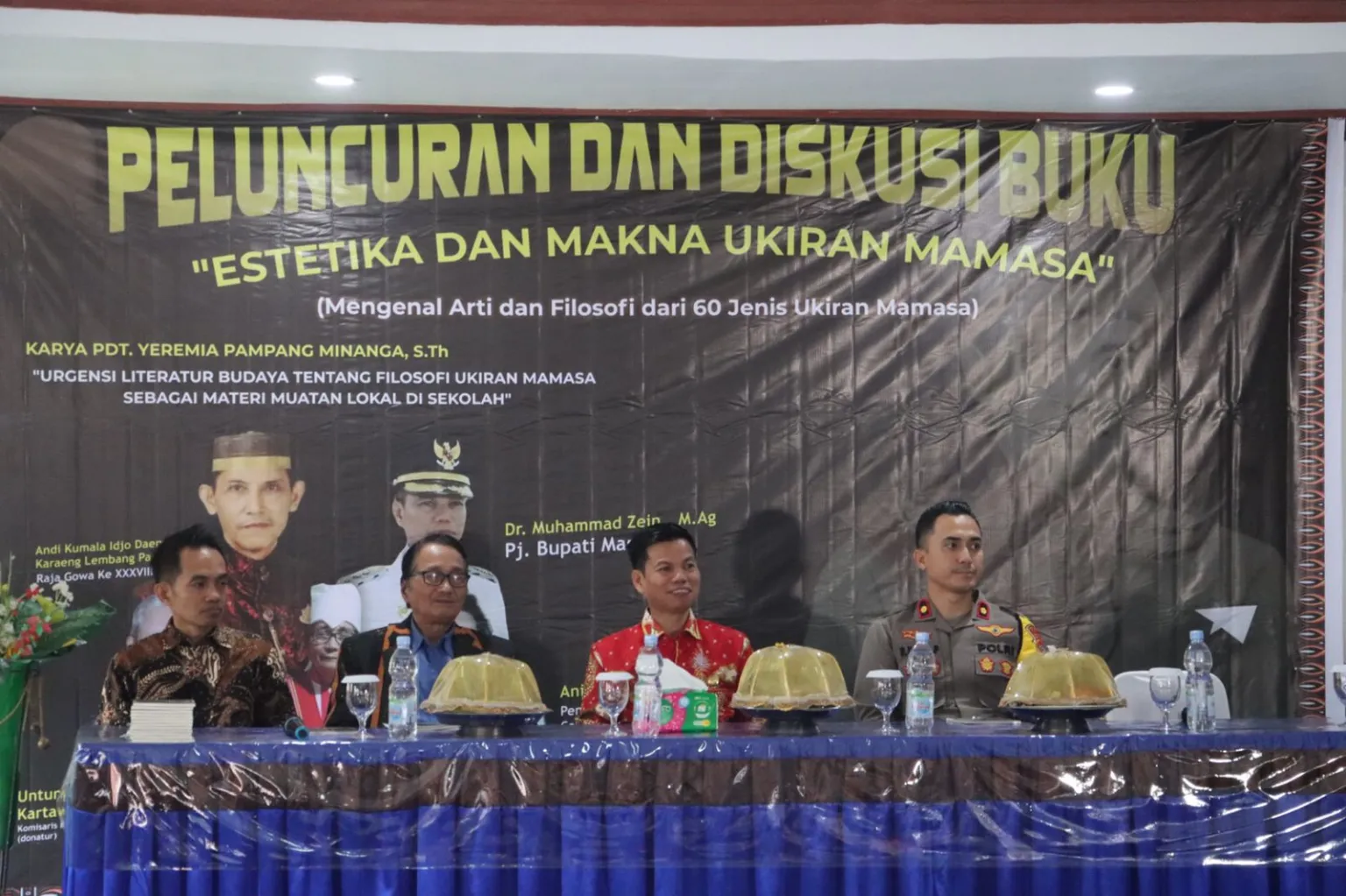 Wakapolres Mamasa Hadiri Kegiatan Peluncuran Dan Diskusi Buku di Gedung PKK Kab. Mamasa