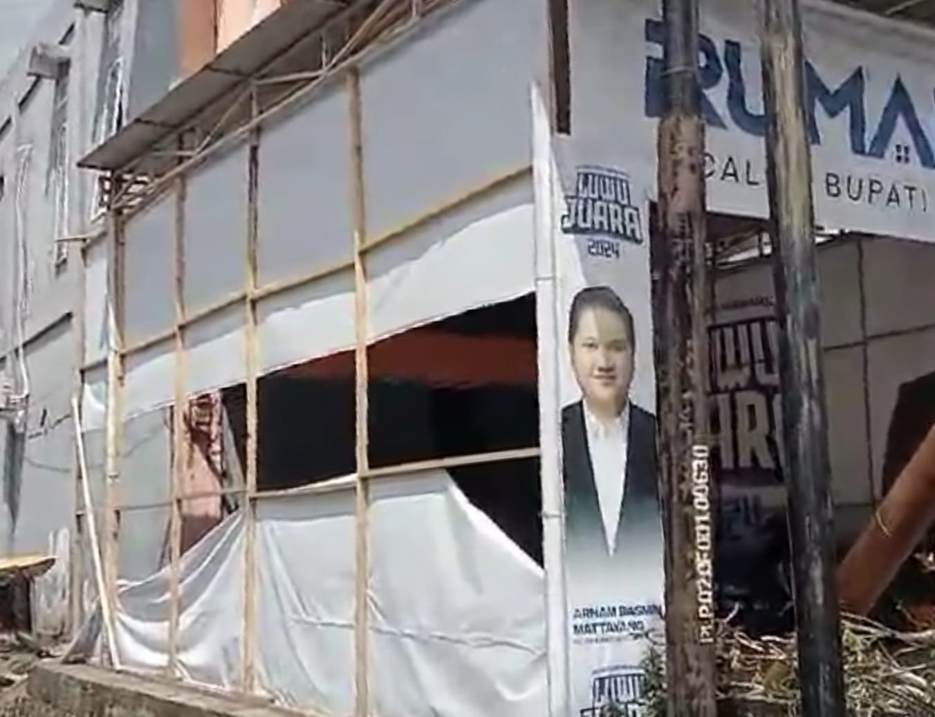 Posko Rumah Singgah Arham-Rahmat Dirusak OTK, Ketua Tim Pemenangan Minta Semua Tim Agar Tidak Terprovokasi