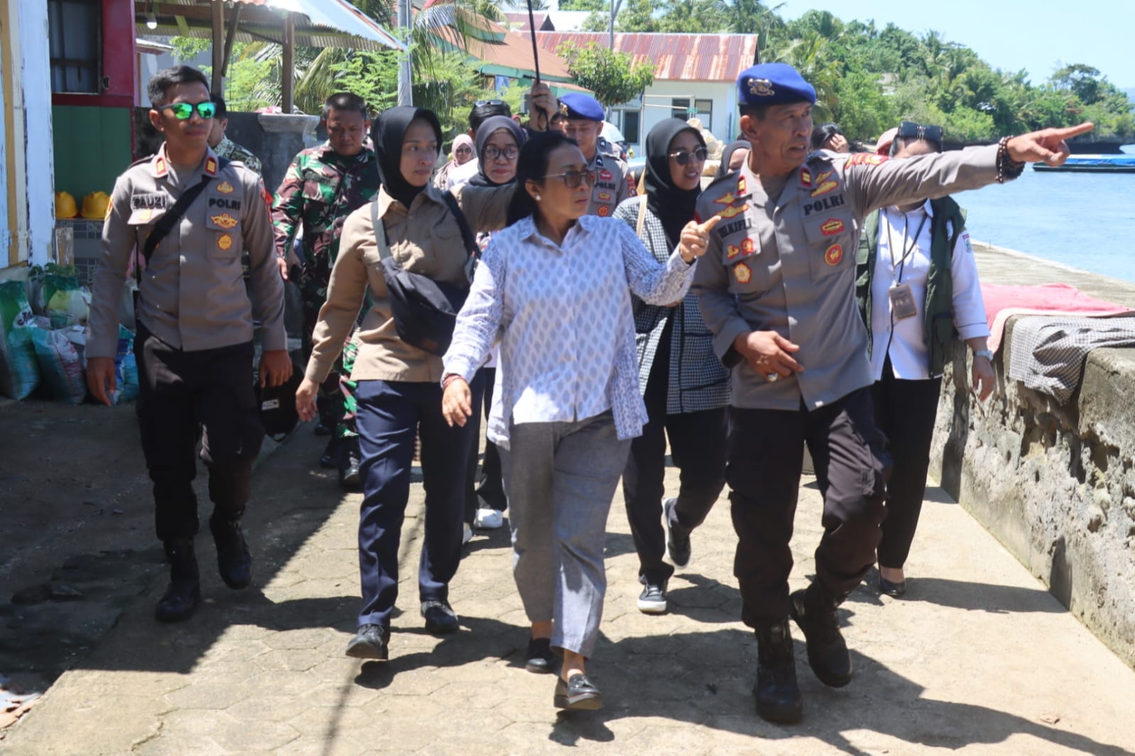 Polresta Mamuju Gelar Pengamanan Ketat Kunker Menteri PPPA di Pulau Karampuang