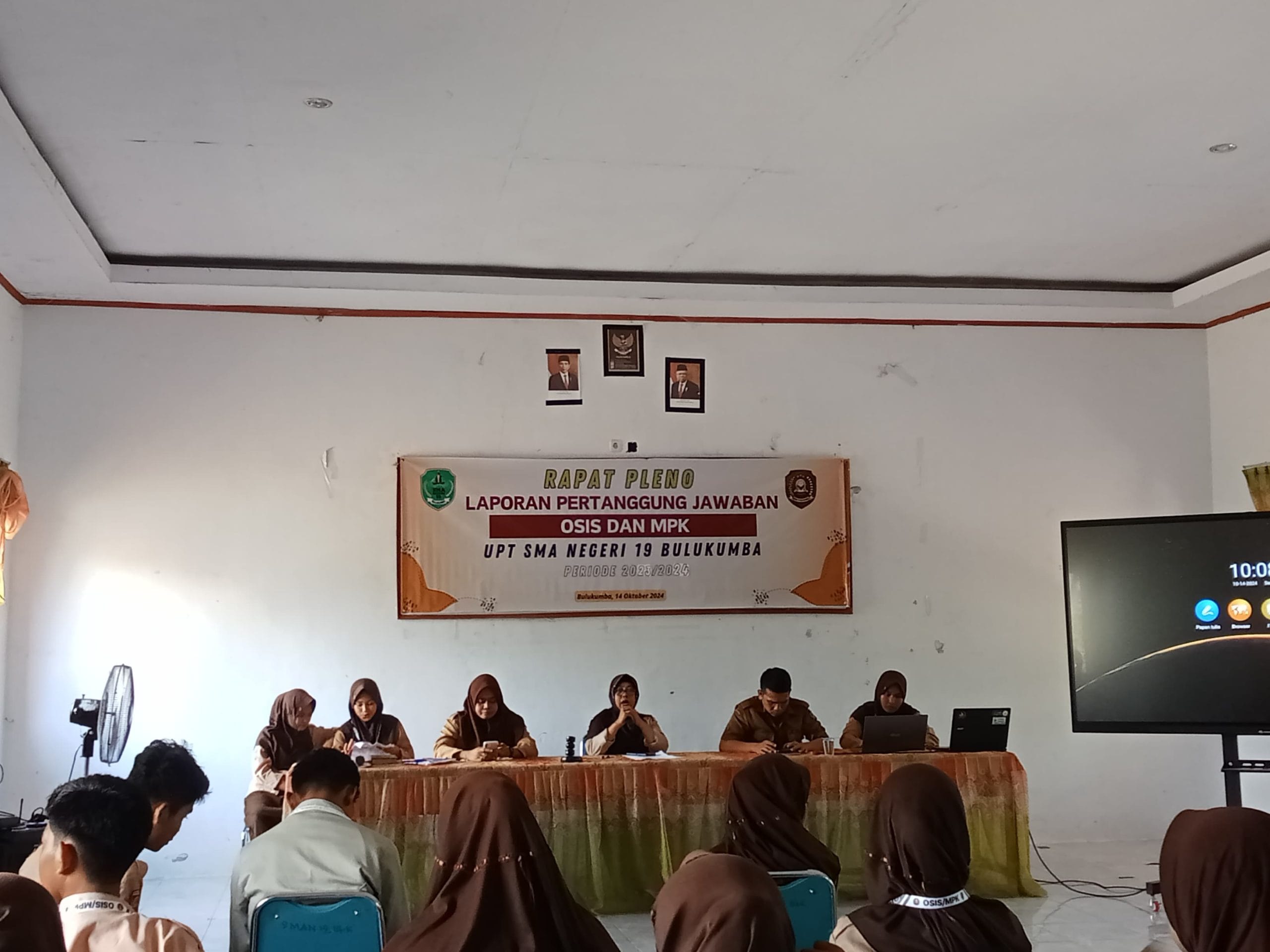 OSIS dan MPK SMAN 19 Bulukumba Gelar Rapat Pleno