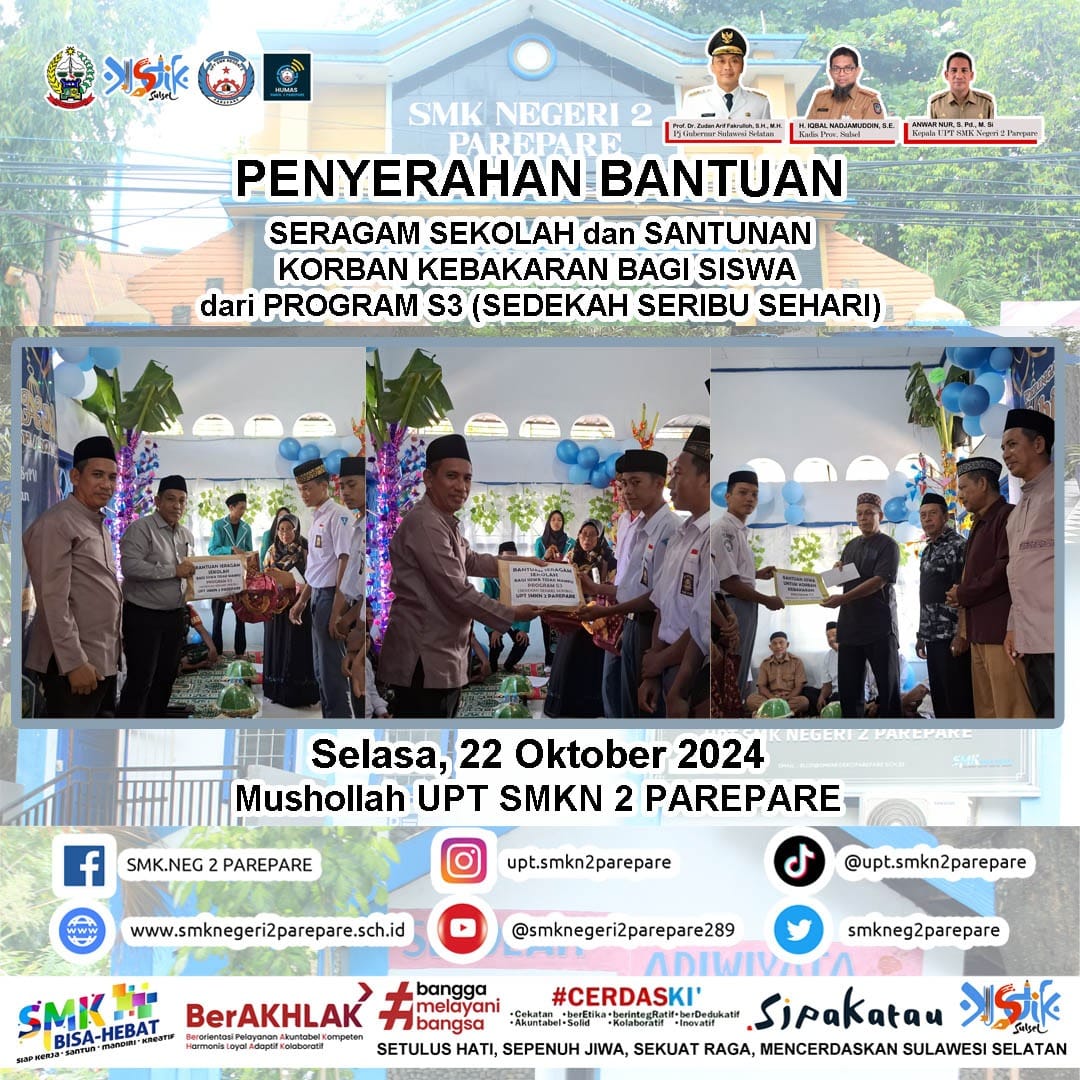 Peringatan Maulid Nabi di UPT SMKN 2 Parepare: Menanamkan Nilai-nilai Keagamaan pada Generasi Muda