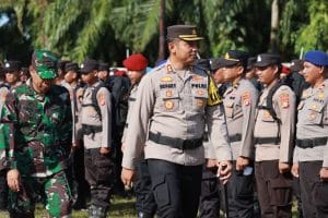 Kapolres Mamuju Tengah Pimpin Pergeseran Pasukan untuk Pengamanan TPS di 54 Desa