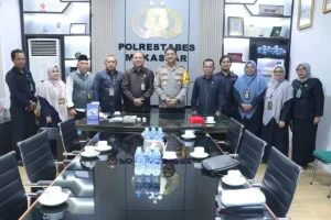Kapolrestabes Makassar Terima Kunjungan Ketua Pengadilan Tinggi Negeri Makassar