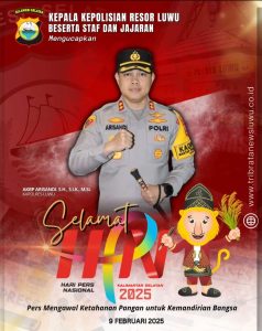 Polres Luwu Ucapkan Selamat Hari Pers Nasional 2025