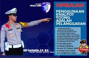 Satlantas Polres Luwu Tindak Tegas Penggunaan Knalpot Brong Selama Bulan Suci Ramadan
