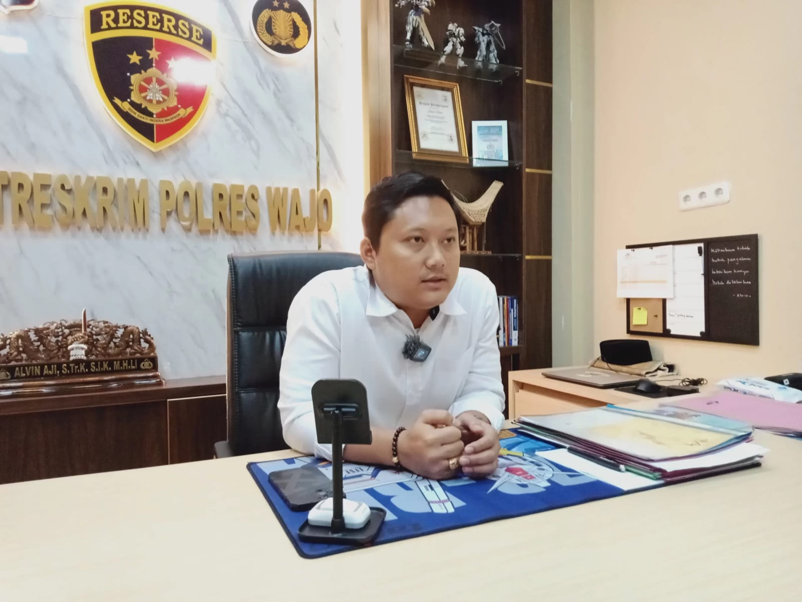 Kasat Reskrim Polres Wajo Iptu Alvin Aji Kurniawan
