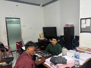 Terduga Pelaku Persetubuhan terhadap Anak Kandung Diamankan di Polres Pinrang