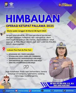 Kasat Lantas Polres Wajo Menyediakan Pos Pelayanan Untuk Pengendara Rehat Saat Lelah di Perjalanan