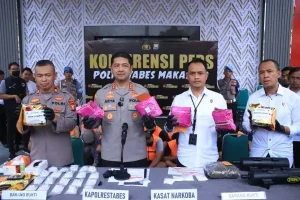 Polrestabes Makassar Ungkap 59 Kasus Narkoba, 90 Tersangka Diamankan