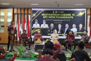 Wakil Bupati Pasangkayu Dr. Hj. Herny, S.Sos, M.Si menghadiri Musyawarah Cabang IV BPC HIPMI Pasangkayu