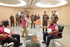 Tim Penyidik Gelar Rekonstruksi dalam Penyidikan Tindak Pidana SuapGratikasi PN Jakarta Pusat dan Perintangan Penanganan Perkara