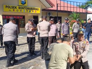 PERERAT SILATURAHMI, POLSEK BONTOMARANNU POLRES GOWA GELAR HALAL BIHALAL