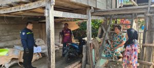 Bhabinkamtibmas Polsek Bambalotu Mendatangi TKP Pencurian Motor Serta Pencurian Dalam Rumah