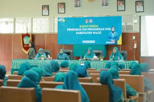 Rapat Kerja Tim Penggerak PKK Kabupaten Wajo Dalam Rangka Evaluasi Program Kerja